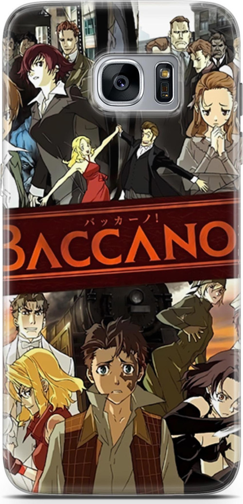 Samsung Galaxy S7 Edge uyumlu Anime 4 Arka Kapak Baccano Anime