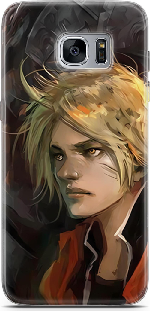Samsung Galaxy S7 Edge uyumlu Anime 8 UV Silikon Fullmetal Alchemist Alphonse Edward