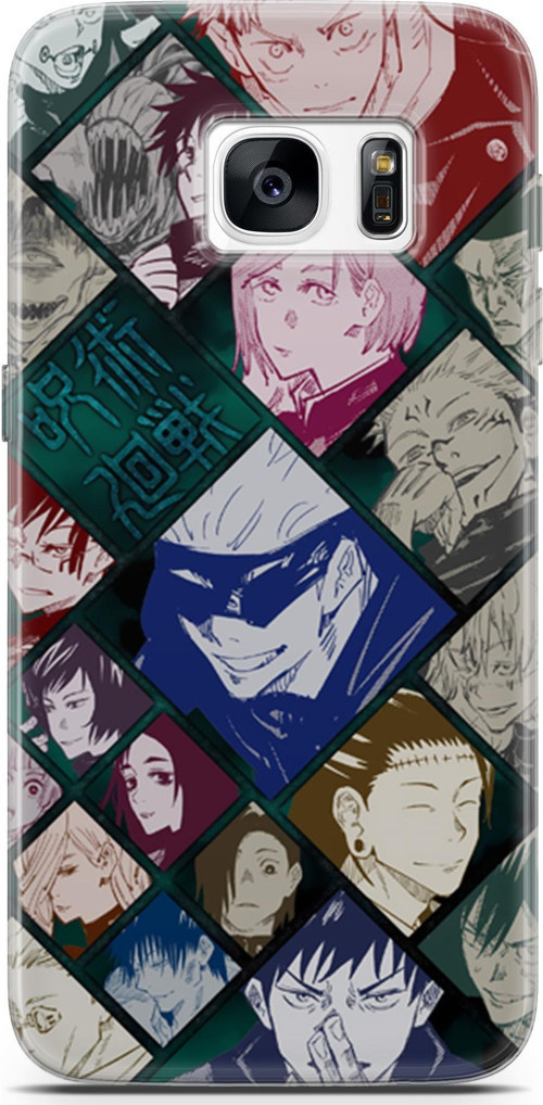 Samsung Galaxy S7 uyumlu Anime 2 Fit Baskılı Jujutsu Kaisen itadori