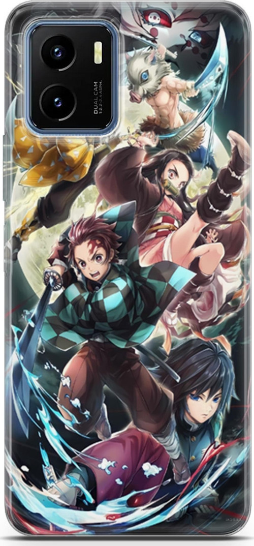 Vivo Y15s için Anime 5 TPU Silikon Demon Slayer I