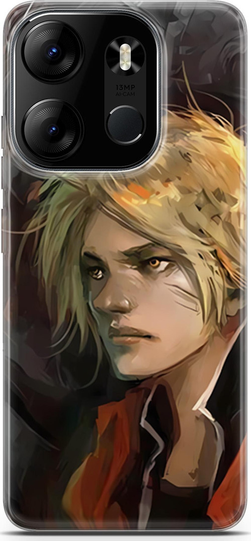 Tecno Spark Go 2023 için Anime 8 UV Kapak Fullmetal Alchemist Alphonse Edward