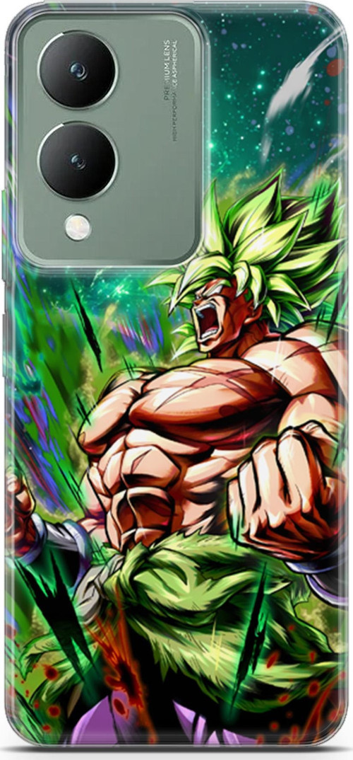 Vivo Y17s için Anime 3 Darbe Önleyici Saiyan Rage Dragon Ball