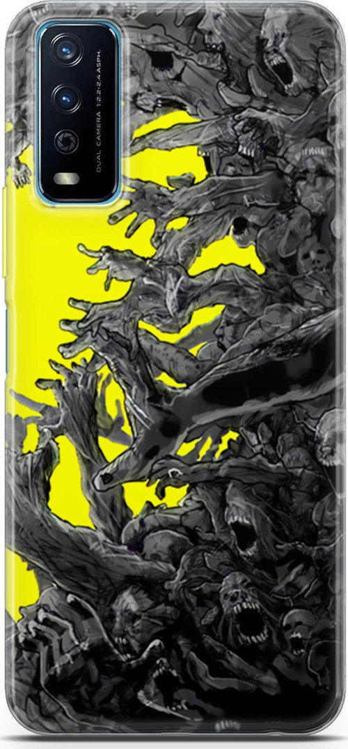 Vivo Y20s için Anime 1 Premium UV Testere Chainsaw Man