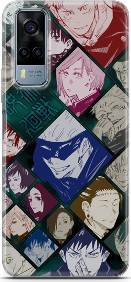Vivo Y51 için Anime 2 Fit Baskılı Jujutsu Kaisen itadori