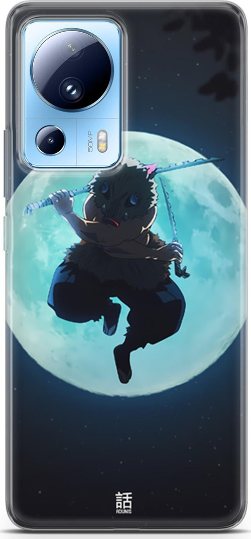 Xiaomi 13 Lite için Anime 28 Silikon Kapak Demon Slayer inosuke Hashibira