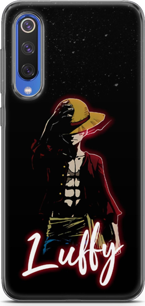 Xiaomi Mi 9 Se için Anime 36 4K Baskı One Piece Luffy Siyah