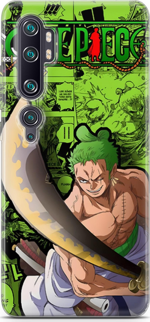 Xiaomi Mi Note 10 Pro uyumlu Anime 10 Premium UV One Piece Zoro