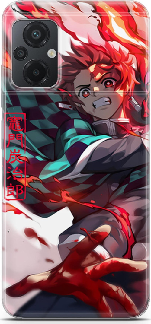Xiaomi Poco M5 için Anime 19 Renkli Tasarım Kimetsu No Yaiba