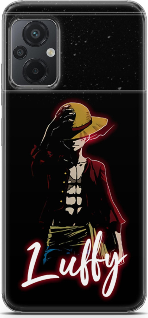Xiaomi Poco M5 için Anime 36 Darbe Emici One Piece Luffy Siyah