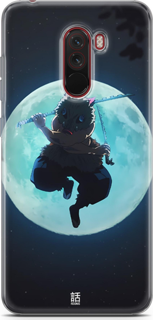 Xiaomi Pocophone F1 için Anime 28 UV Lans Demon Slayer inosuke Hashibira