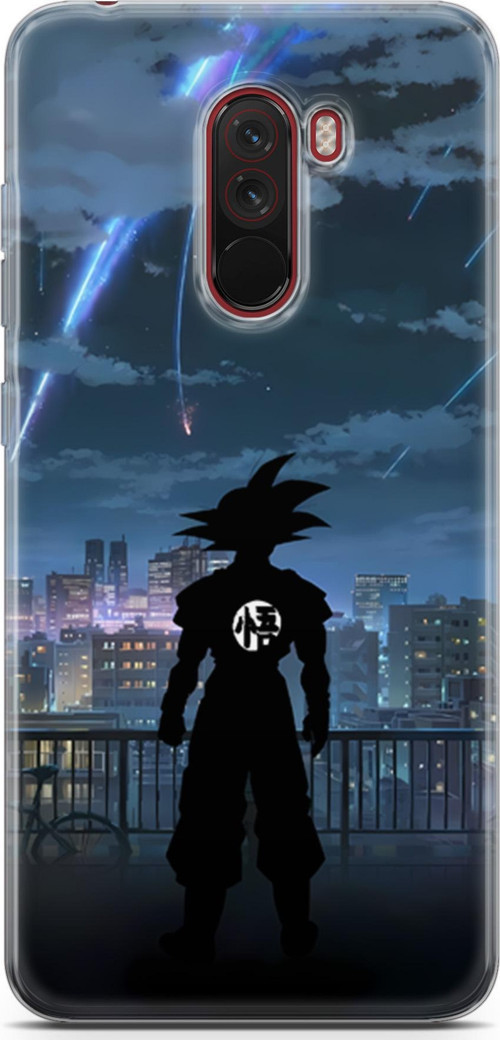 Xiaomi Pocophone F1 için Anime 30 Şeffaf Dragon Ball Goku