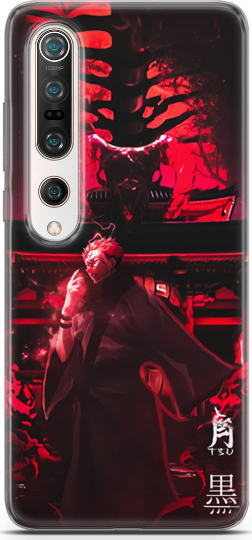Xiaomi Mi 10 için Anime 11 Arka Kapak Jujutsu Kaisen Ryomen Sukuna