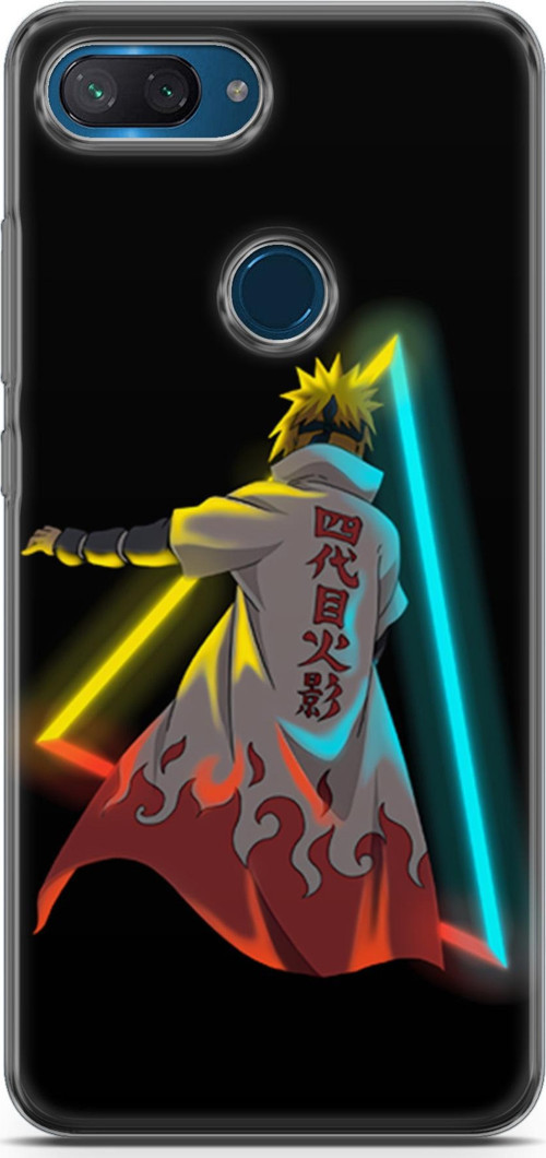 Xiaomi Mi 8 Lite için Anime 32 Baskılı Kapak Minato Neon Naruto