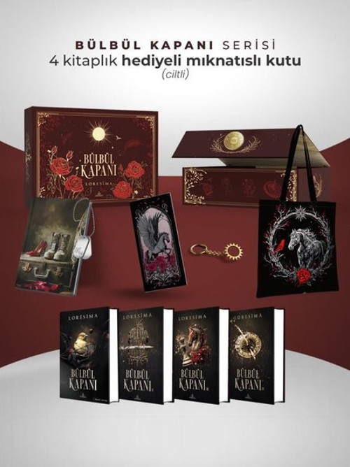 Bülbül Kapanı Serisi - Hediyeli Mıknatıslı Kutu - 4 Kitap Takım
