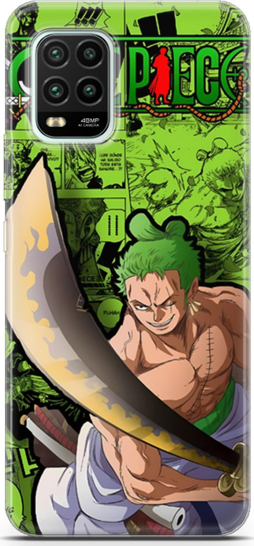 Xiaomi Mi 10 Lite için Anime 10 Lüks One Piece Zoro