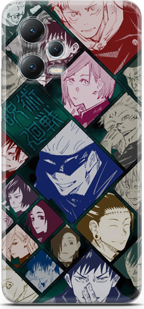 Xiaomi Redmi Note 12 5G için Anime 2 UV Tasarım Jujutsu Kaisen itadori
