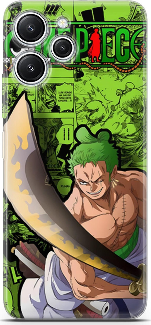 Xiaomi Redmi 12 için Anime 10 HD UV Baskı One Piece Zoro
