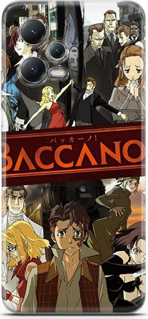 Xiaomi Redmi Note 12 5G için Anime 4 TPU Silikon Baccano Anime