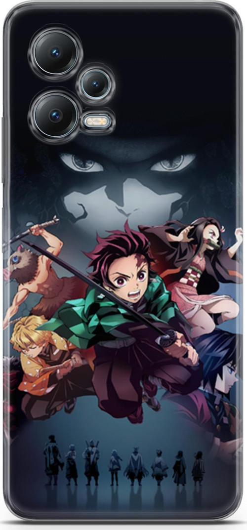 Xiaomi Redmi Note 12 5G uyumlu Anime 6 HD Kapak Demon Slayer II
