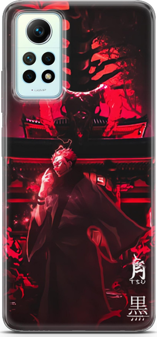 Xiaomi Redmi Note 12 Pro 4G için Anime 11 Darbe Emici Jujutsu Kaisen Ryomen Sukuna