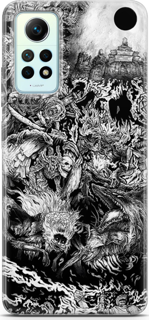 Xiaomi Redmi Note 12 Pro 4G için Anime 7 Renkli Tasarım Berserk Dark Souls