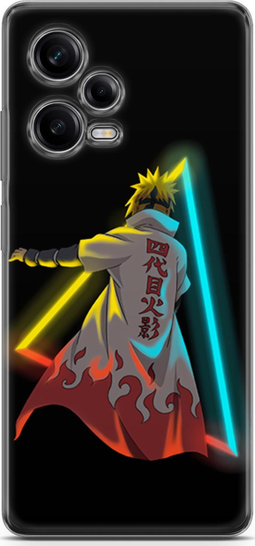 Xiaomi Redmi Note 12 Pro 5G uyumlu Anime 32 UV Tasarım Minato Neon Naruto