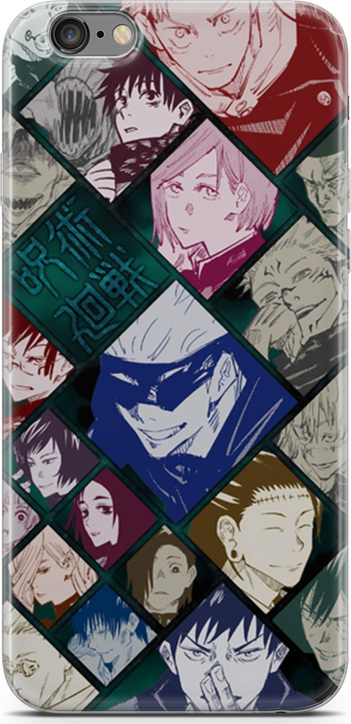 Apple iPhone 6 6S için Anime 2 UV Lans Jujutsu Kaisen itadori