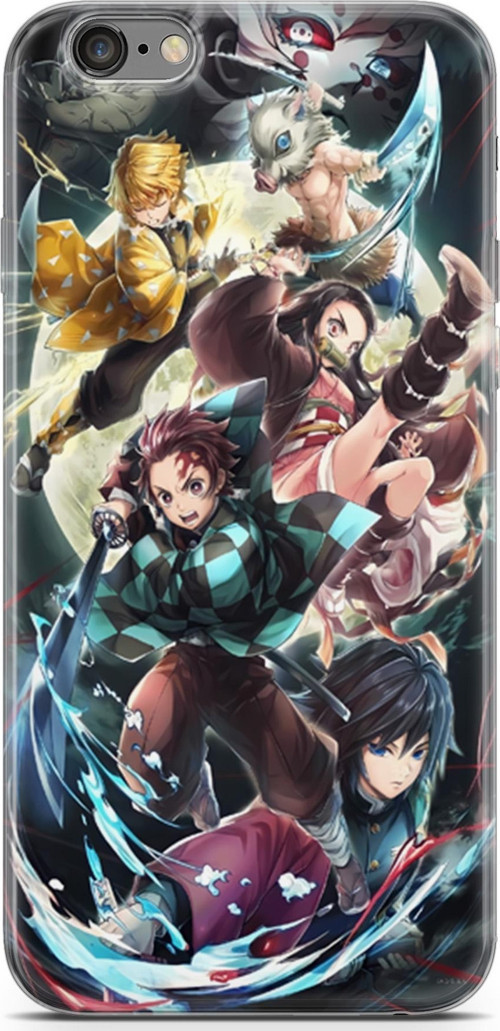 Apple iPhone 6 6S uyumlu Anime 5 Silikon Kapak Demon Slayer I