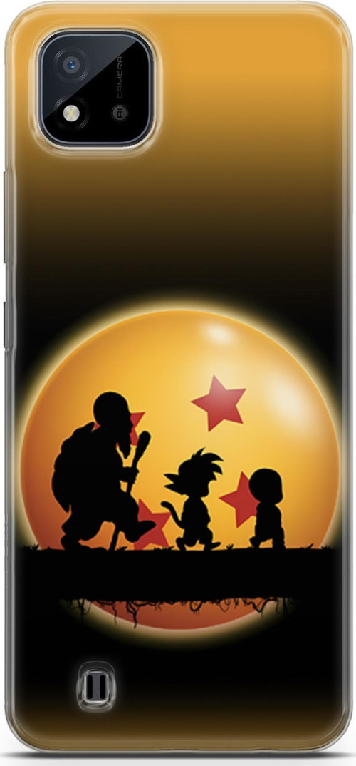 Realme C11 2021 için Anime 40 UV Silikon Dragon Ball Yıldız