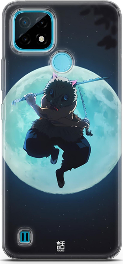 Realme C21 için Anime 28 Koruma Kılıfı Demon Slayer inosuke Hashibira