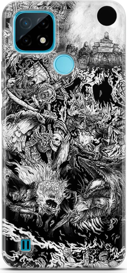 Realme C21 için Anime 7 UV Silikon Berserk Dark Souls