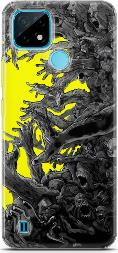 Realme C21 uyumlu Anime 1 Silikon Kapak Testere Chainsaw Man
