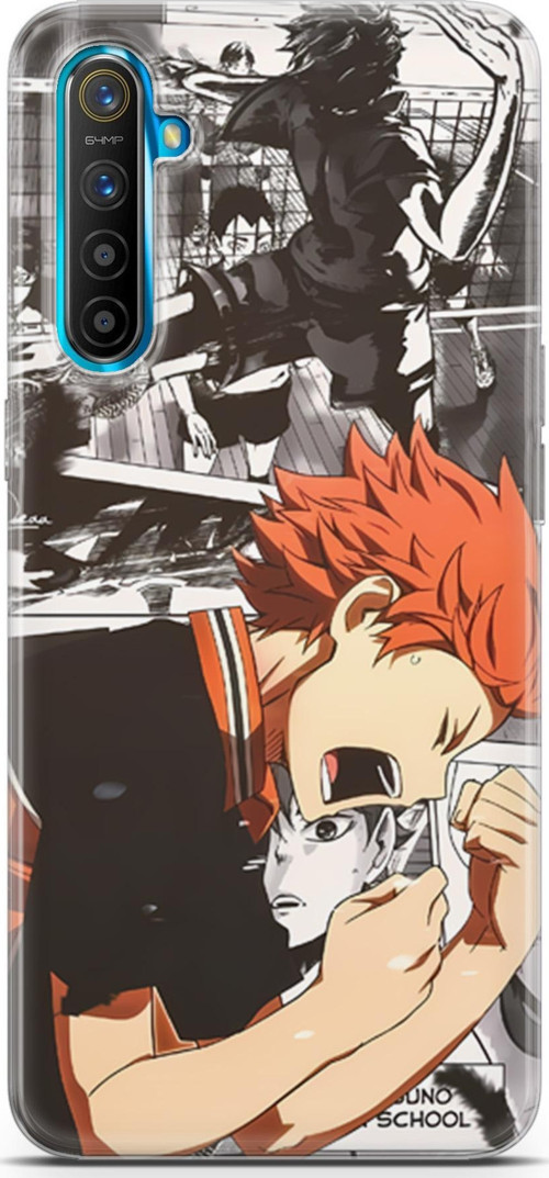 Realme XT uyumlu Anime 20 HD Baskı Haikyuu Hinata