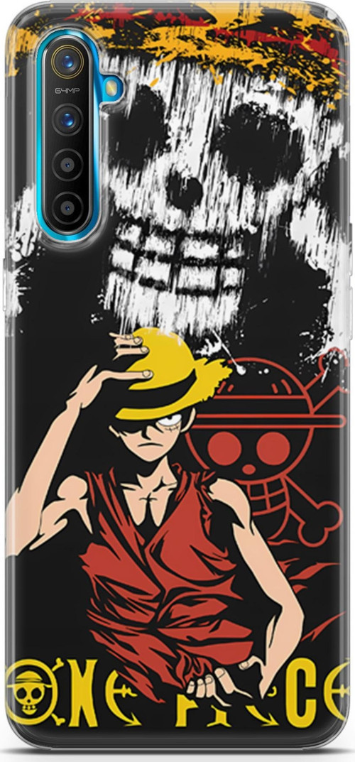 Realme XT uyumlu Anime 24 TPU Silikon One Piece Luffy II