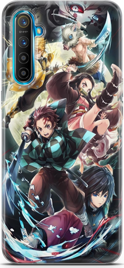 Realme XT uyumlu Anime 5 UV Kapak Demon Slayer I