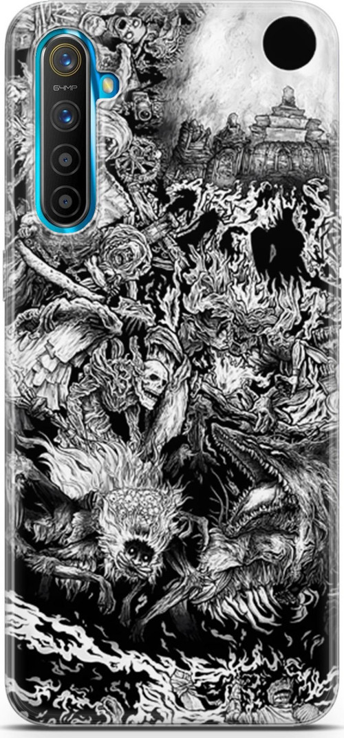 Realme XT uyumlu Anime 7 UV Kapak Berserk Dark Souls