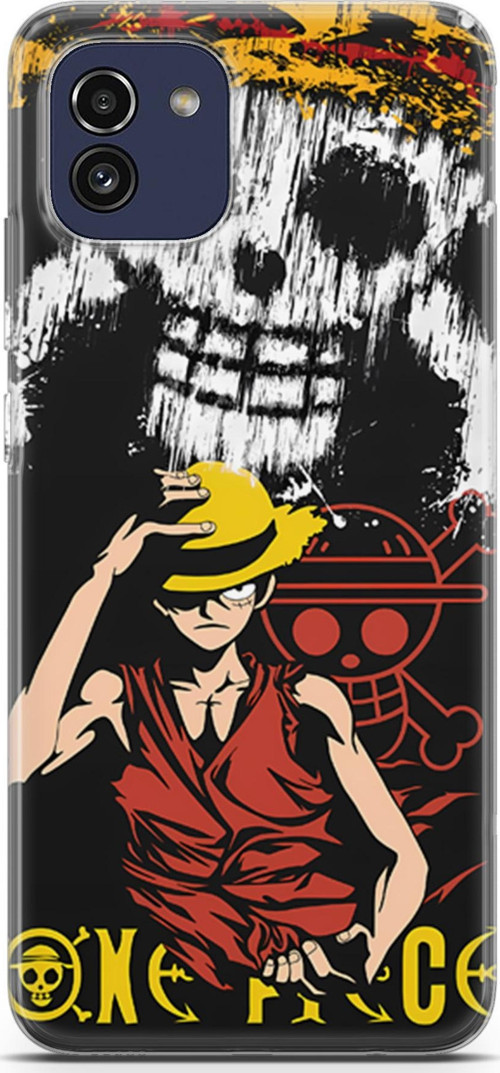 Samsung Galaxy A03 uyumlu Anime 24 Soft Silikon One Piece Luffy II