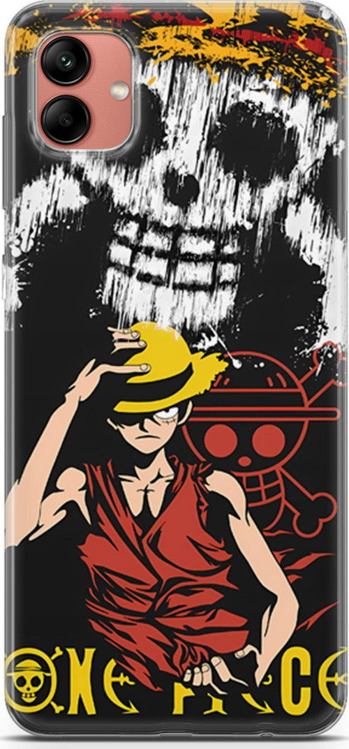 Samsung Galaxy A04 için Anime 24 UV Kapak One Piece Luffy II
