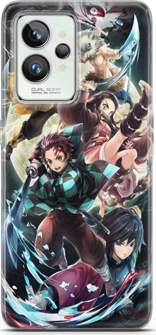 Realme GT 2 Pro uyumlu Anime 5 HD UV Baskı Demon Slayer I