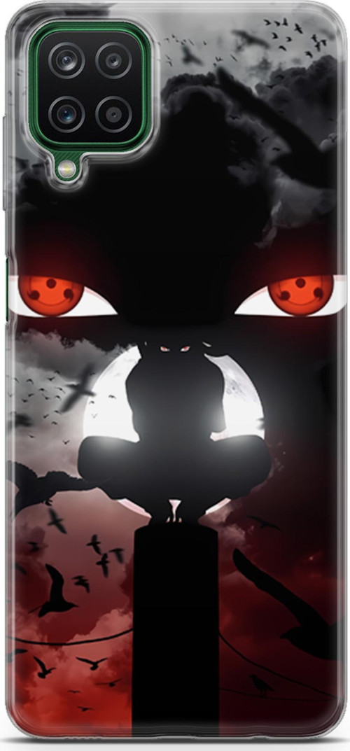 Samsung Galaxy A12 uyumlu Anime 33 Baskılı Kapak Uchiha Naruto itachi