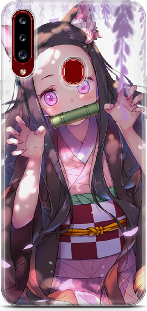Samsung Galaxy A20s uyumlu Anime 14 Arka Kapak Demon Slayer Nezuko