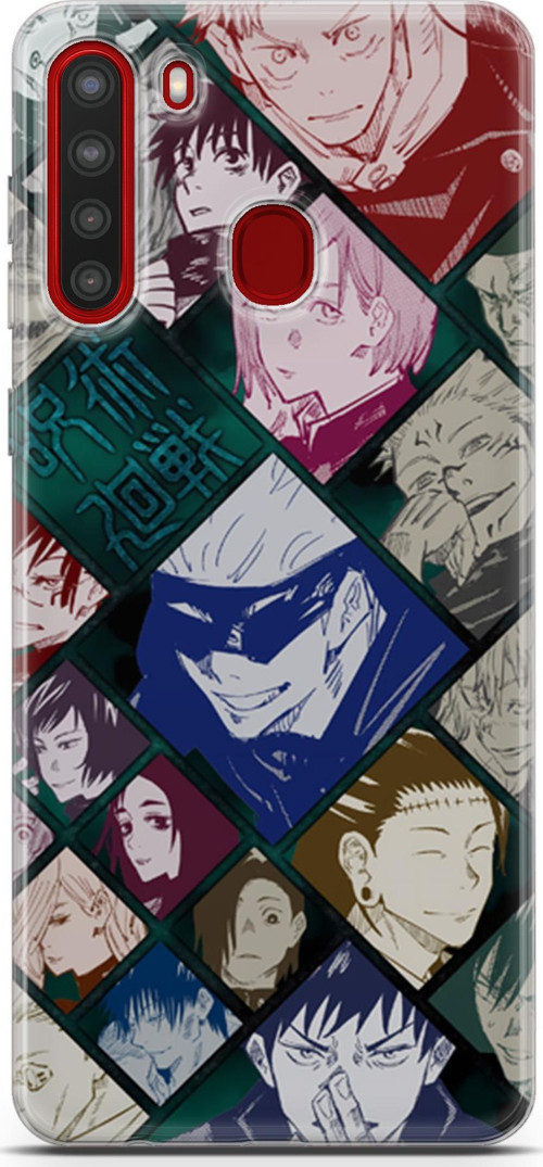 Samsung Galaxy A21 uyumlu Anime 2 Arka Kapak Jujutsu Kaisen itadori
