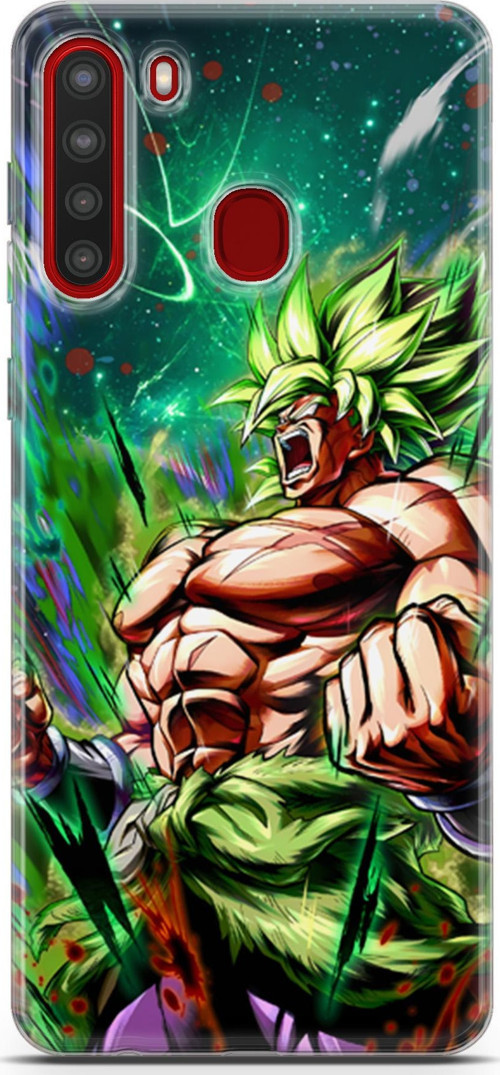 Samsung Galaxy A21 uyumlu Anime 3 Darbe Önleyici Saiyan Rage Dragon Ball