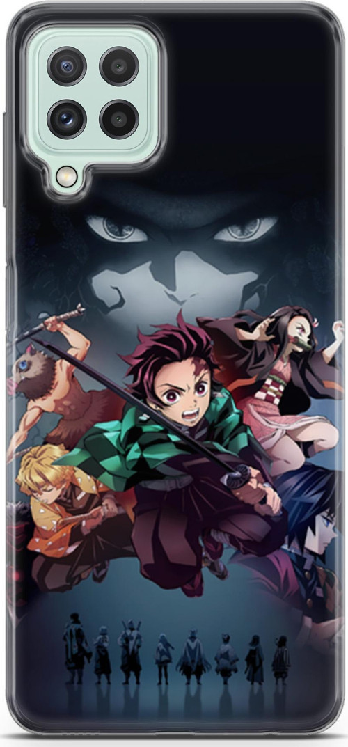 Samsung Galaxy A22 uyumlu Anime 6 4K Kapak Demon Slayer II