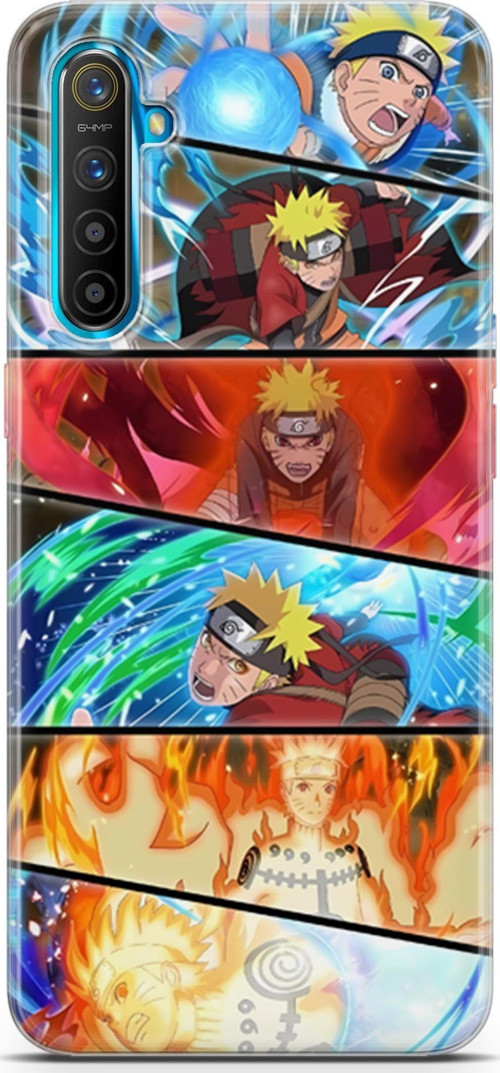 Realme XT için Anime 18 TPU Silikon Naturo Anime
