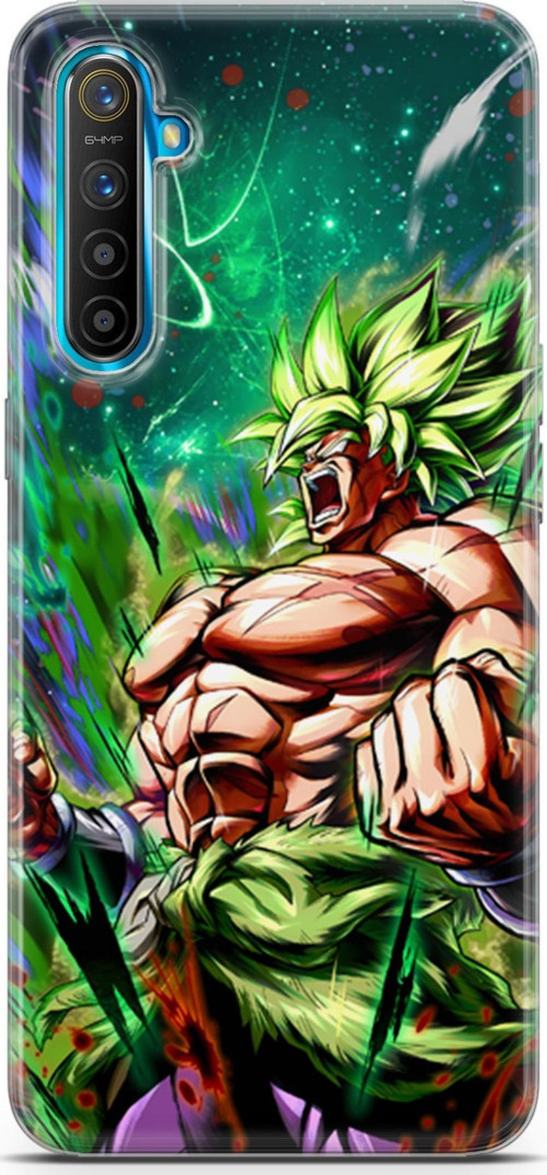 Realme XT için Anime 3 Baskılı Kapak Saiyan Rage Dragon Ball
