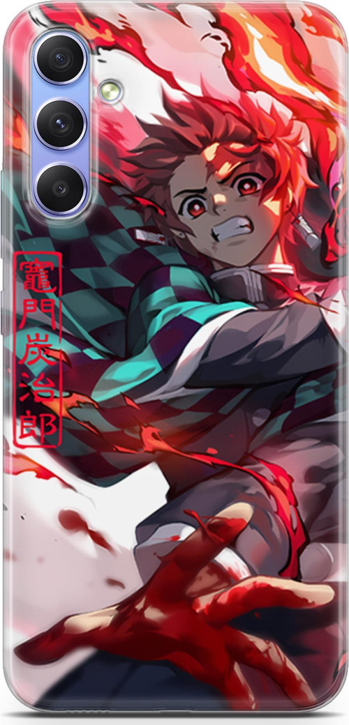 Samsung Galaxy A34 5G uyumlu Anime 19 Fit Baskılı Kimetsu No Yaiba