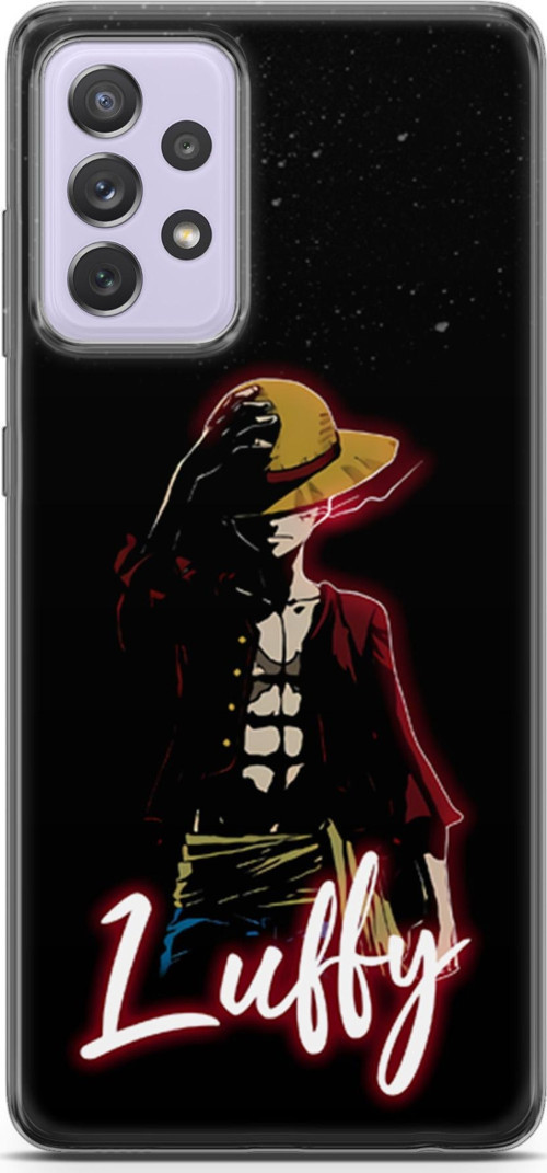 Samsung Galaxy A52 uyumlu Anime 36 HD Koruma One Piece Luffy Siyah