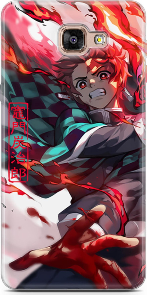 Samsung Galaxy A7 2016 için Anime 19 HD Desenli Kimetsu No Yaiba