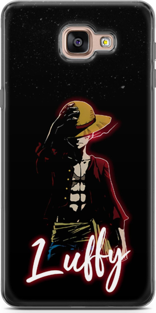 Samsung Galaxy A7 2016 uyumlu Anime 36 Telefon Kılıfı One Piece Luffy Siyah